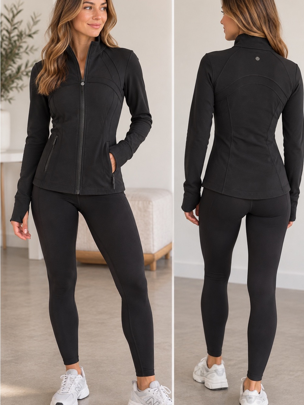 lululemon athletica Black Define Full Zip Jacket Size 8